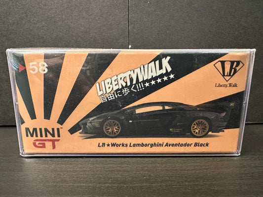 Mini GT LB Works Lamborghini Aventador Black #58