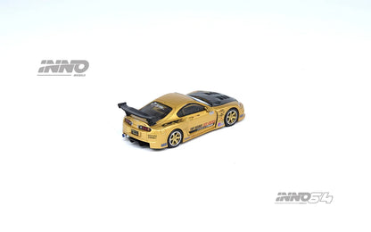 *PREORDER* INNO64 1:64 Toyota Supra (A80) TOP SECRET GT300 by "Smokey" Nagata in Gold