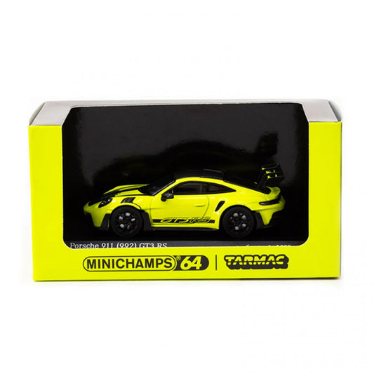 Tarmac Porsche 911 992 GT3 RS Acid Green Diecast Scale Model Car