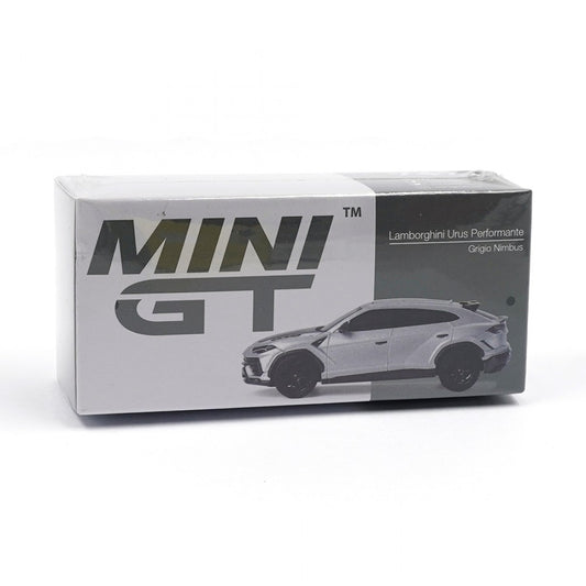 Mini GT Lamborghini Urus Performante Grigio Nimbus RHD Diecast Scale Model Car