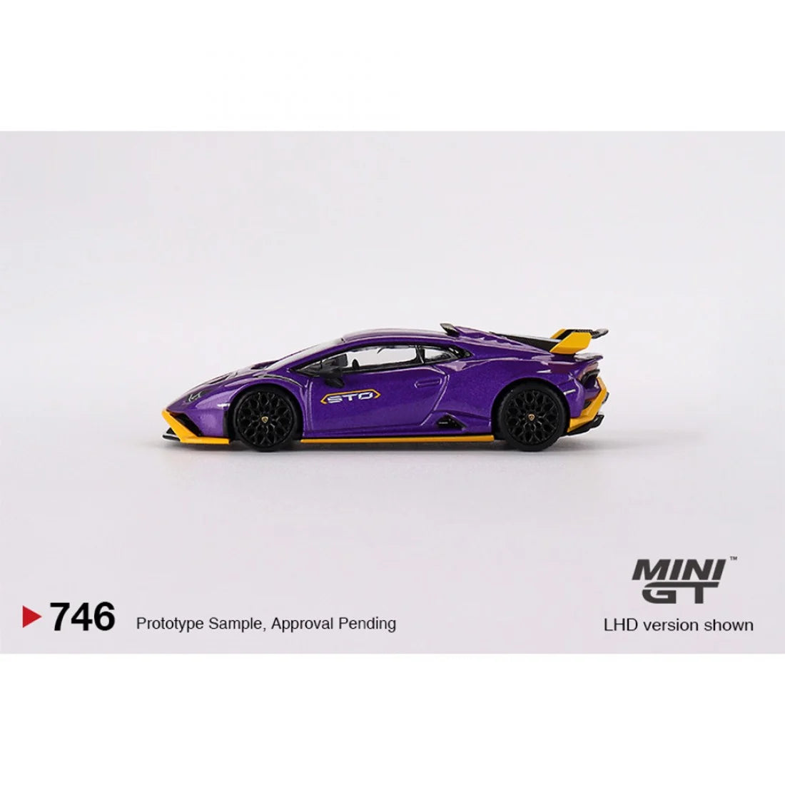 Mini GT Lamborghini Huracan STO Viola Pasifae RHD Diecast Scale Model Car