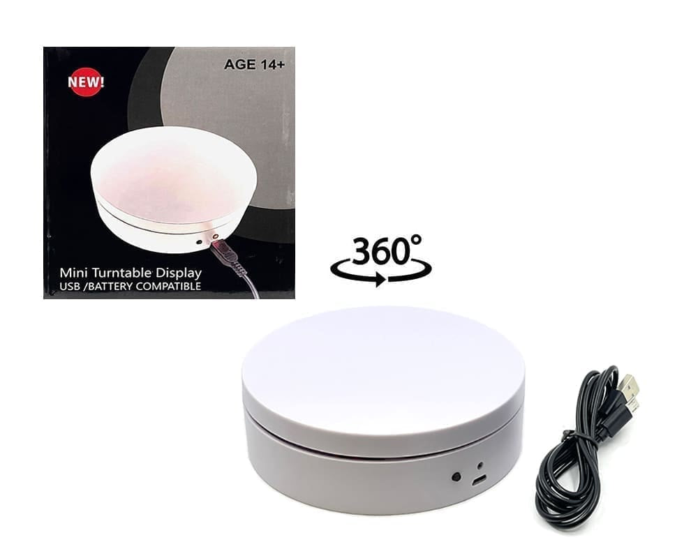 Mini Turntable 4.75” (white)