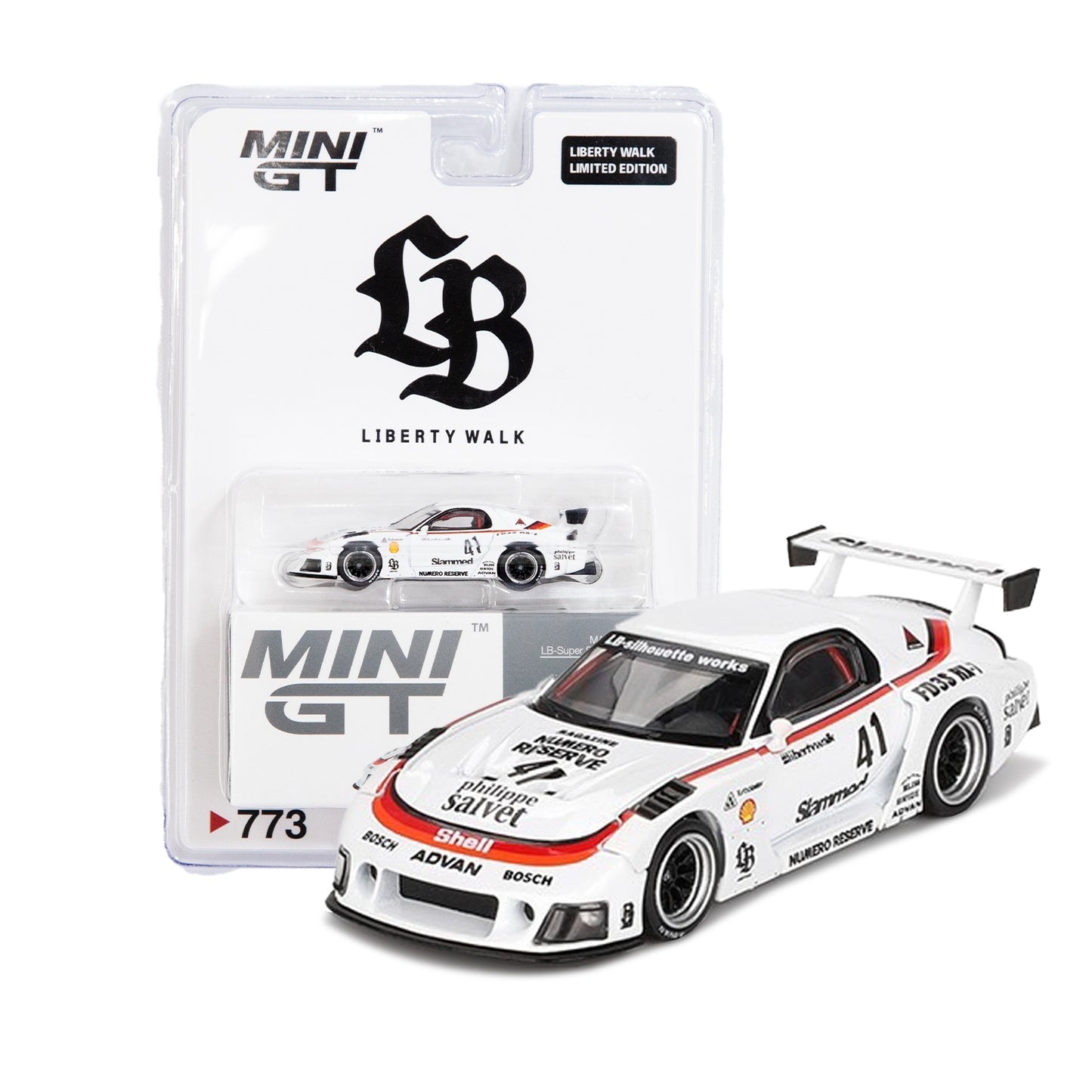 MINI-GT 1/64 MAZDA RX-7 LB-Super Silhouette #41 Numero Reserve / LB Blister Packaging